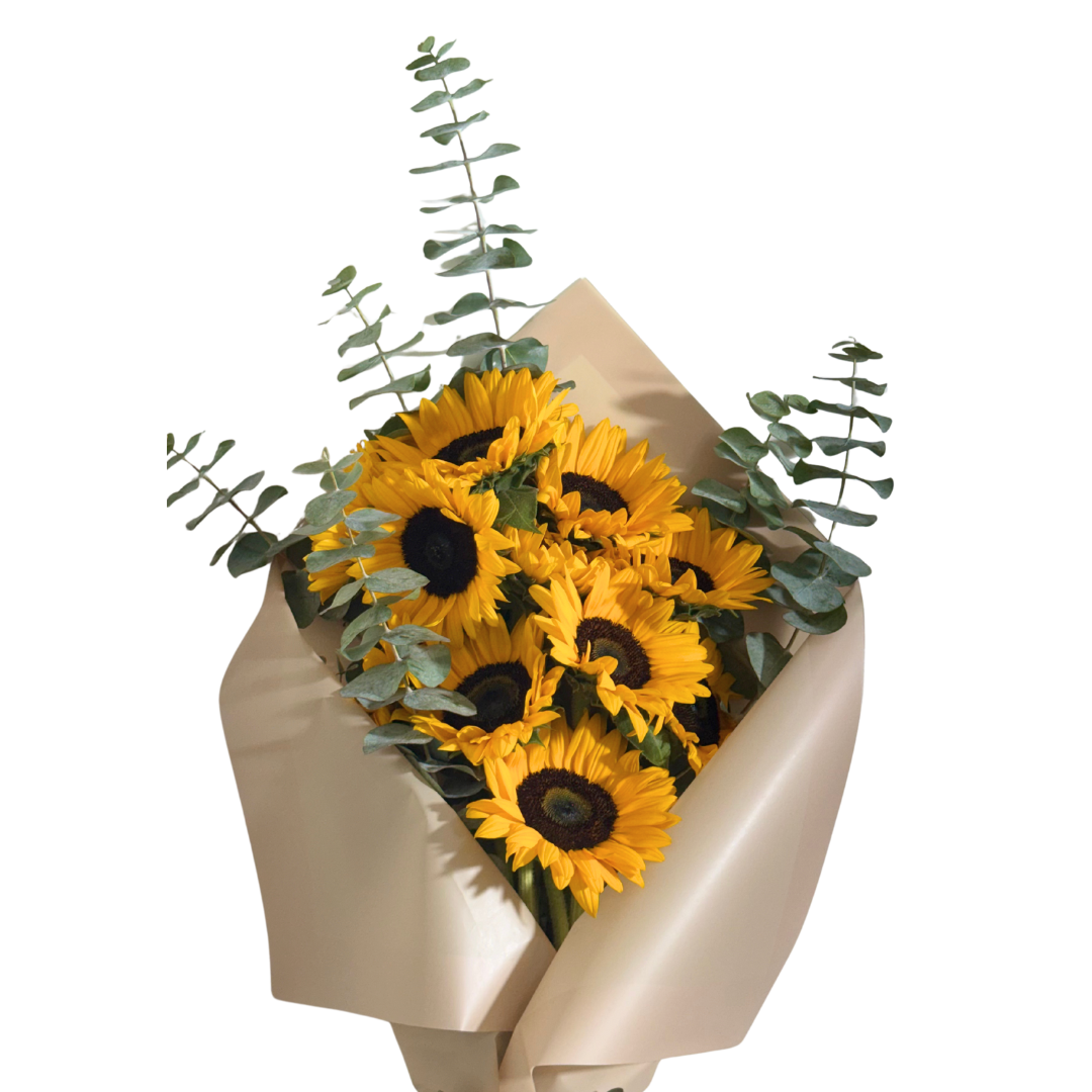 Ramo de Girasoles con Follaje