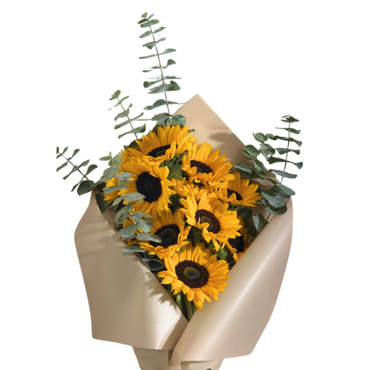 Ramo de Girasoles con Follaje