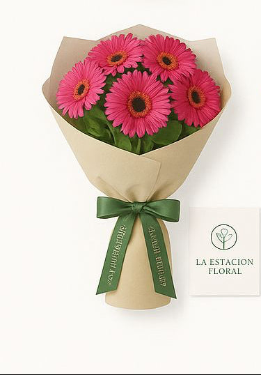 15 Gerberas en Ramo